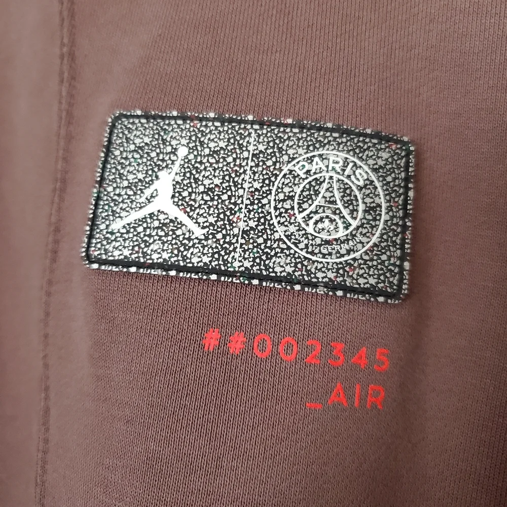 XXL NIKE Men's Air Jordan PSG Hoodie Plum/Purple. - Picture 4 of 7